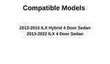 NAGD Back Glass Heated Compatible with Acura ILX 4 Door Sedan 2013-2022 Models
