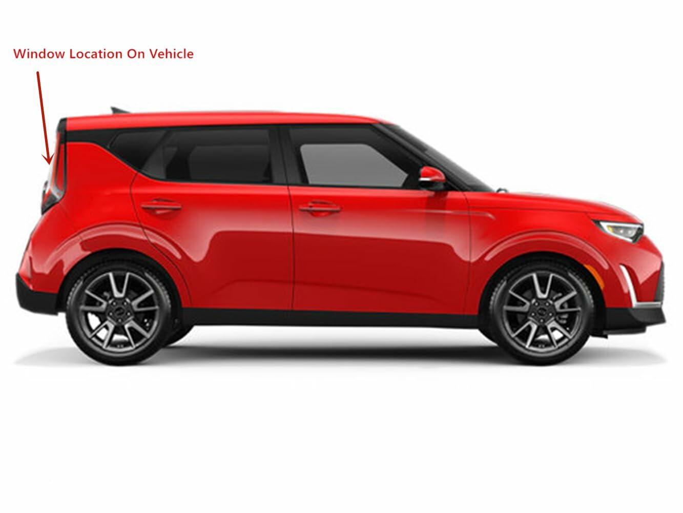 Privacy Heated Back Window Back Glass Compatible with Kia Soul 2020-2025 Models