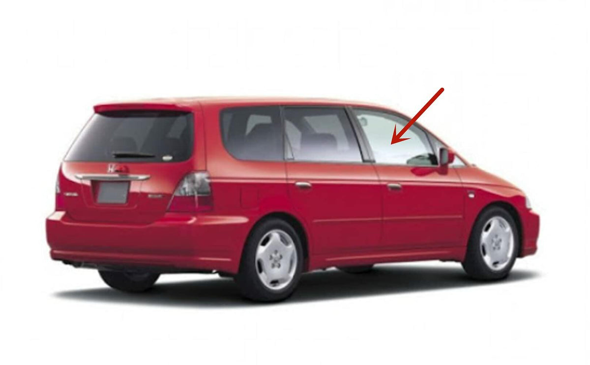 Passenger Right Side Front Door Window Door Glass Compatible with Honda Odyssey 1999-2004 Models