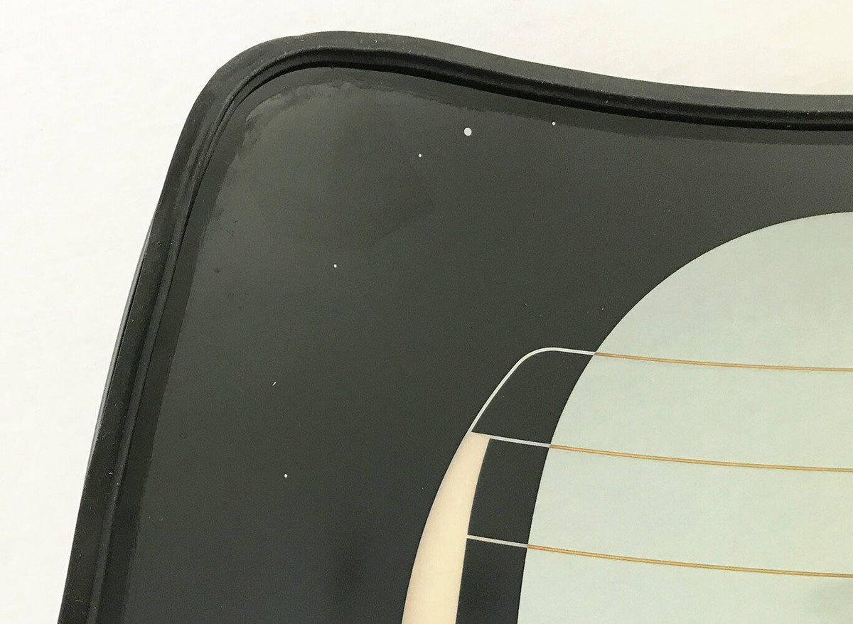 Heated Back Window Back Glass w/o Wiper Hole Style Compatible with Toyota Yaris Hatchback 2012-2019 Models