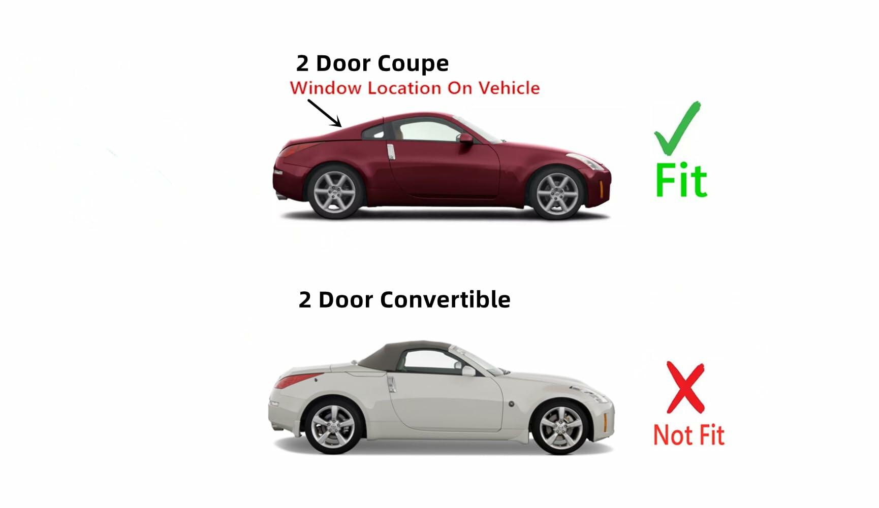 Heated Back Window Back Glass Compatible with Nissan 350Z 2 Door Coupe 2003-2009 Models