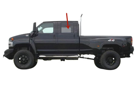 Fit Both Passenger Right / Driver Left Side Rear Door Window Door Glass Compatible With Chevrolet Kodiak 2003-2009/GMC Topkick 2003-2009/Isuzu HTR HVR 2005-2009 4-Door Models