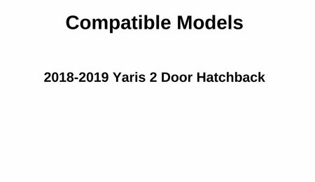 Heated Back Window Back Glass Compatible with Toyota Yaris 2 Door Hatchback 2018-2019 Models
