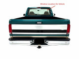 Back Window Back Glass Compatible with Ford F100 F150 F250 1980-1996 / F250HD (Heavy Duty) 1977 Pickup Models
