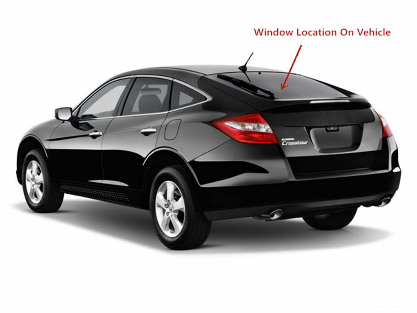 Heated Back Window Back Glass Compatible with Honda Crosstour 2010-2016 Models