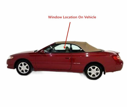 Driver Left Side Door Window Door Glass Compatible with Toyota Solara 1999-2003 Models