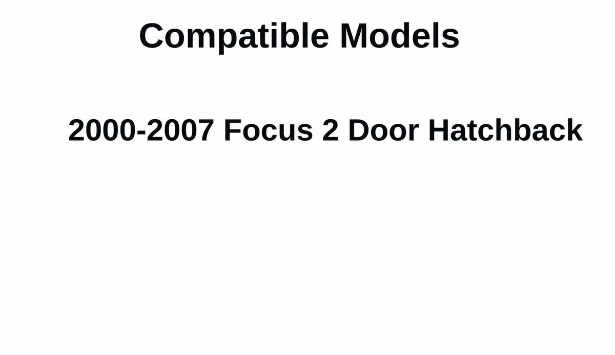 Driver Left Side Quarter Glass Quarter Window Compatible with Ford Focus 2 Door Hatchback 2000-2007 Models