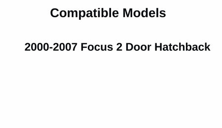 Driver Left Side Quarter Glass Quarter Window Compatible with Ford Focus 2 Door Hatchback 2000-2007 Models