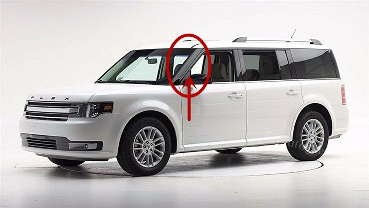 Driver Left Sides Front Windshield Outer Pillar Trim Molding Compatible with Ford Flex 2009-2019 Models