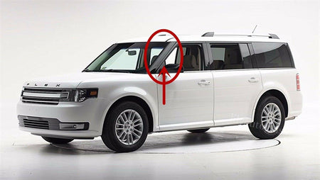 Driver Left Sides Front Windshield Outer Pillar Trim Molding Compatible with Ford Flex 2009-2019 Models