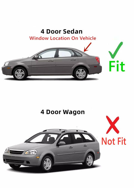 Heated Back Window Back Glass Compatible with Suzuki Forenza 4 Door Sedan 2004-2008 Models