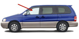 Driver Left Side Front Door Window Door Glass Compatible with Kia Sedona 2002-2005 Models
