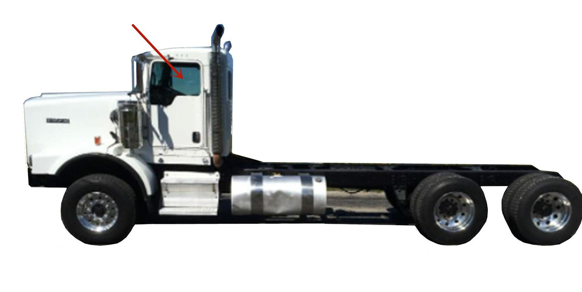 Front Door Window Door Glass Compatible with Kenworth K100 K100E T170 T270 T300 T370 T600 T660 T800 Conventional Cab
