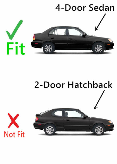 Passenger Right Side Front Door Window Door Glass Compatible with Hyundai Accent/Dodge Verna 2000-2005 4 Door Models