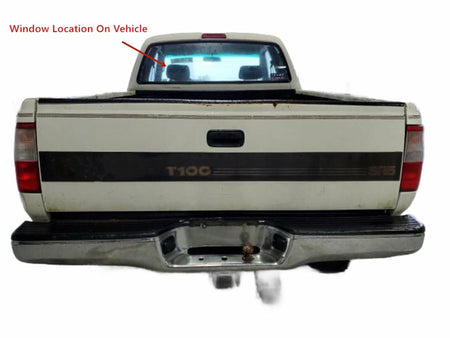 Back Window Back Glass Stationary Compatible with Toyota T100 Pickup 1993-1998 Models