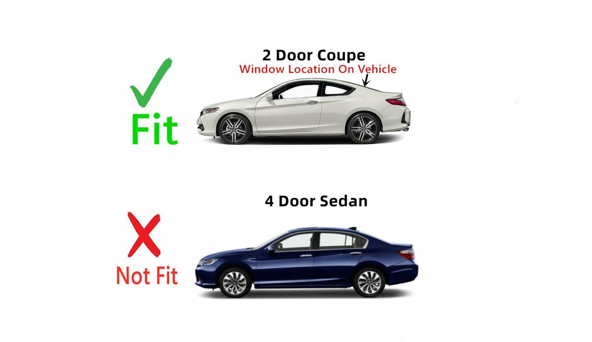 Heated Back Window Back Glass Compatible with Honda Accord 2 Door Coupe 2013-2017 Models