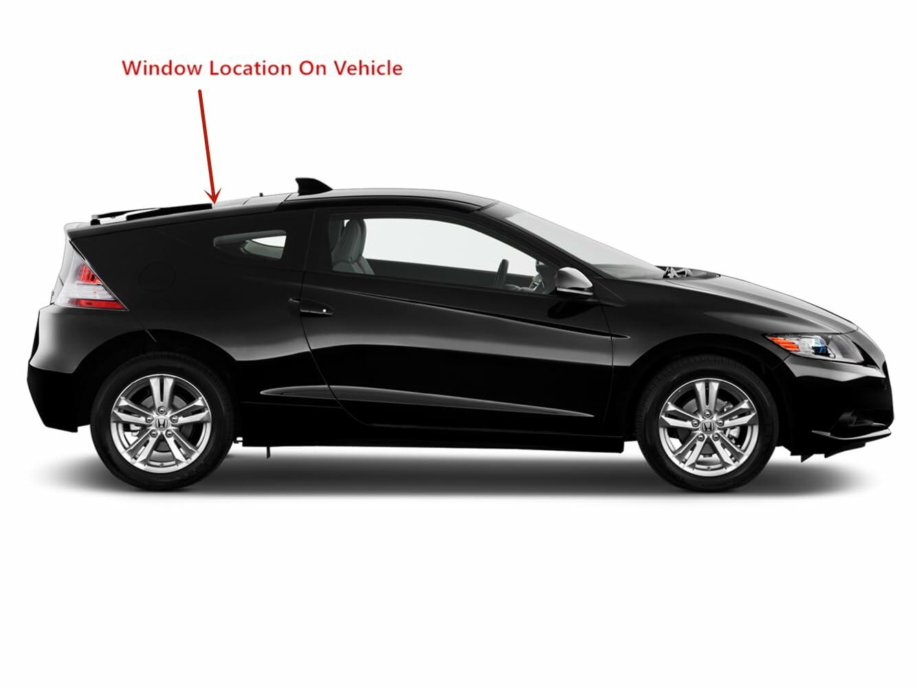 Heated Rear Back Window Back Glass Compatible with Honda CR-Z 2011-2016 Models