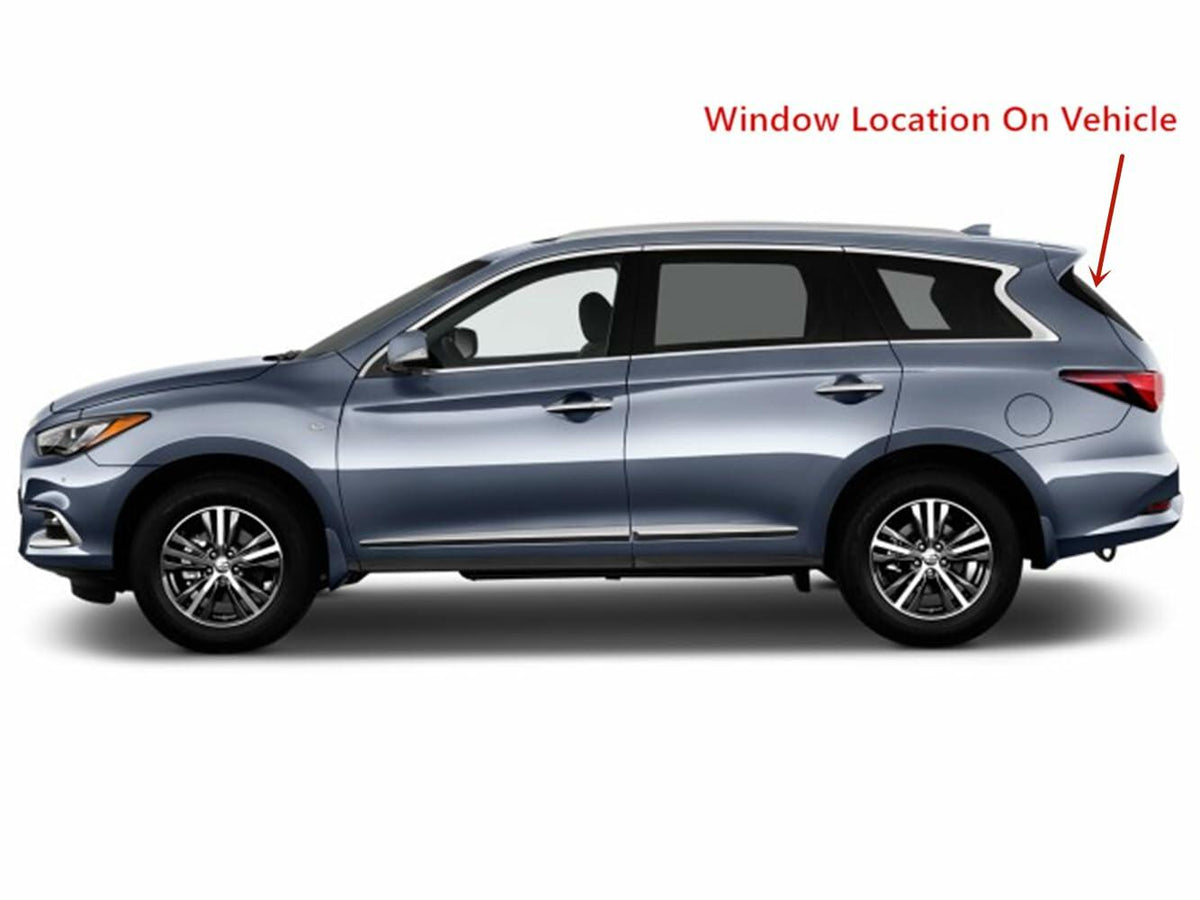 Heated Back Window Back Glass Compatible with Infiniti JX35 2013-2014 Models / QX60 2014-2015 Models