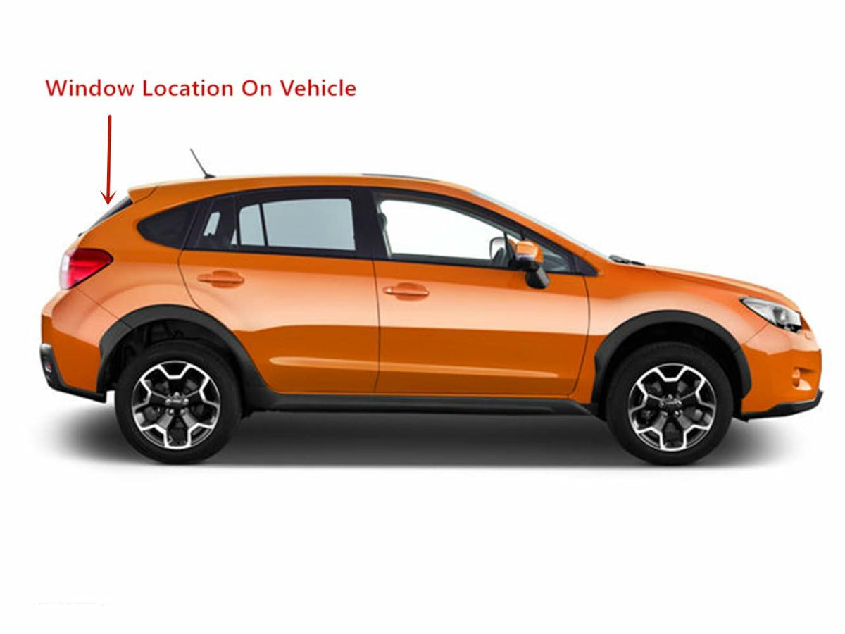 Heated Back Tailgate Window Back Glass Compatible with Subaru XV Crosstrek 2013-2017 Models