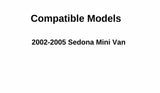 Passenger Right Side Front Door Window Door Glass Compatible with Kia Sedona 2002-2005 Models