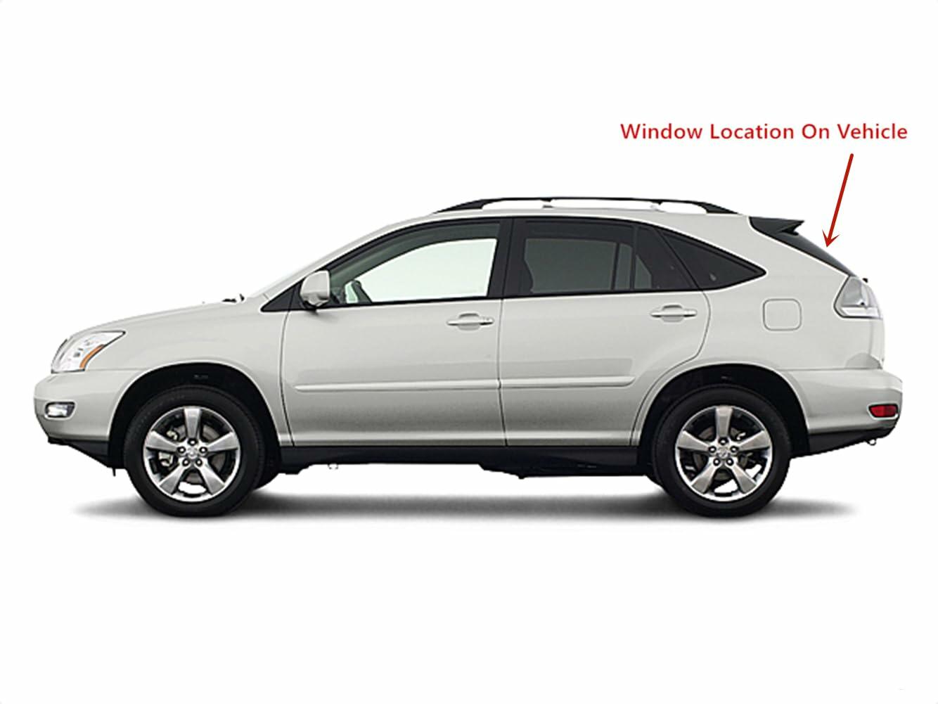 Heated Back Tailgate Window Back Glass Compatible with Lexus RX330 2004-2006 Models / RX350 2007-2009 Models / RX400 2006-2009 Models