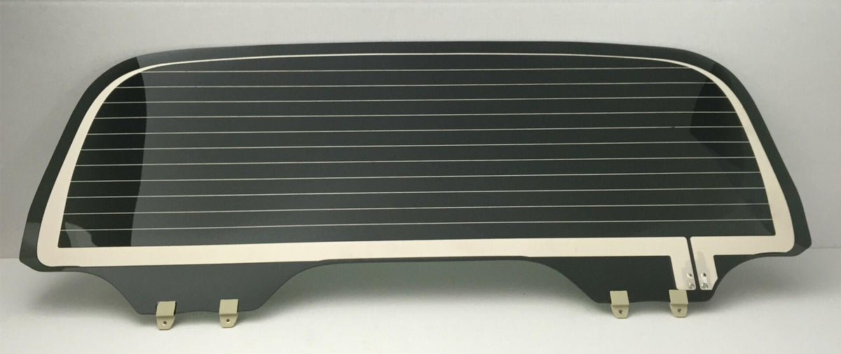 Heated Power Drop Down Style Back Window Back Glass Compatible with Toyota Tundra Pickup 4 Door Crew Cab 2004-2006 Models