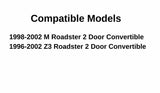 Driver Left Side Door Window Door Glass Compatible with BMW Z3 2 Door Convertible 1996-2002 Models
