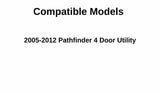 Heated Back Tailgate Window Back Glass Compatible With Nissan Pathfinder 2005-2012 Models