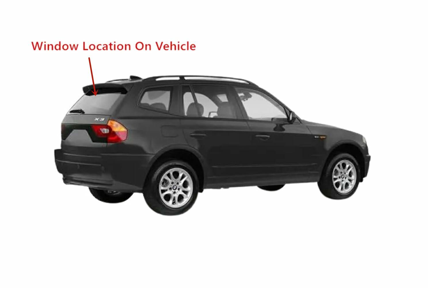 Back Tailgate Window Back Glass Compatible with BMW X3 2004-2010 Models