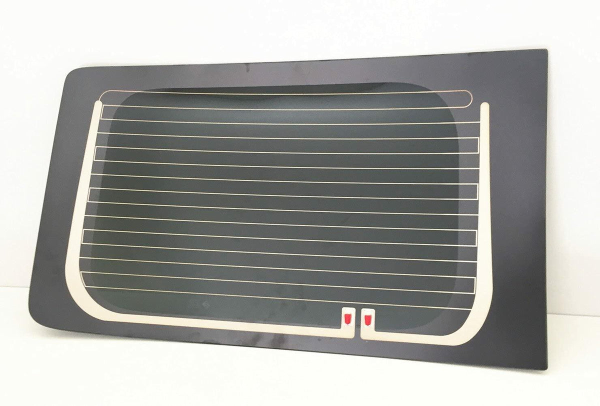Heated Back Window Back Glass Passenger Right Side Compatible with Chevrolet City Express 2014-2018/Nissan NV200 2013-2021 Models