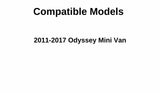 Heated Back Tailgate Window Back Glass Compatible with Honda Odyssey Mini Van 2011-2017 Models