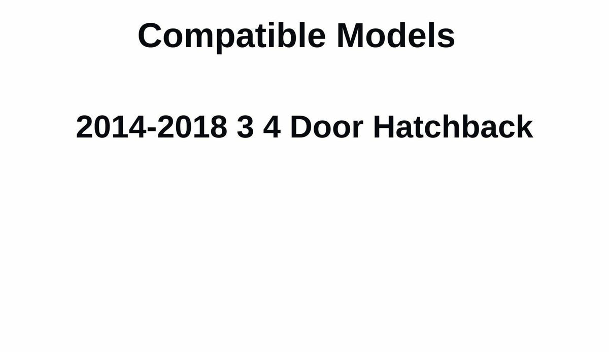 Heated Back Window Back Glass Compatible with Mazda 3 4 Door Hatchback 2014-2018 Models