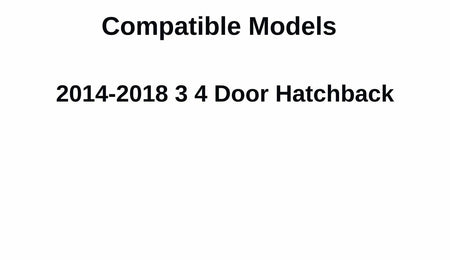 Heated Back Window Back Glass Compatible with Mazda 3 4 Door Hatchback 2014-2018 Models