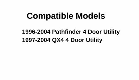 Driver Left Side Rear Door Window Door Glass Compatible with Nissan Pathfinder/Infiniti QX4 1996-2004 Models (Not for Pathfinder Armada)