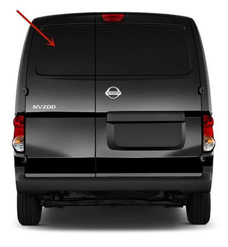 Heated Back Window Back Glass Driver Left Side Compatible with Chevrolet City Express 2014-2018/Nissan NV200 2013-2021 Models