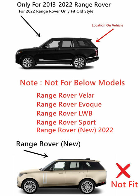 Heated Back Tailgate Window Back Glass Compatible with Land Rover Range Rover 2013-2022 Models