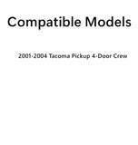 Driver Left Side Rear Door Window Door Glass Compatible with Toyota Tacoma Pickup 4 Door Crew Cab 2001-2004 Models