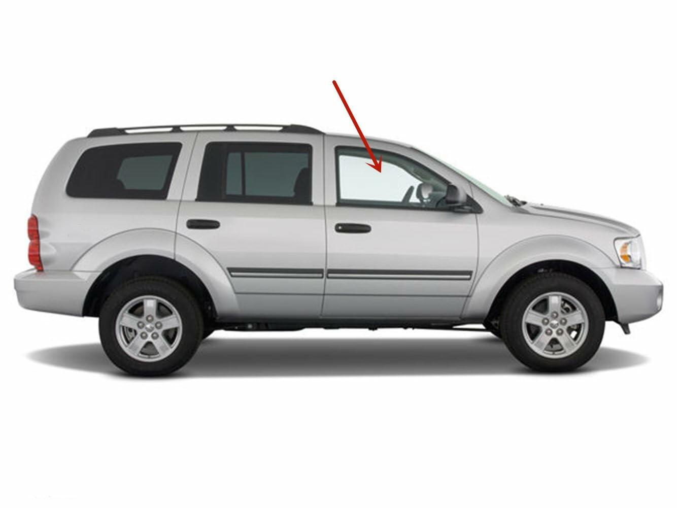 Laminated Passenger Right Side Front Door Window Door Glass Compatible with Dodge Durango/Chrysler Aspen 2004-2009 4 Door Models