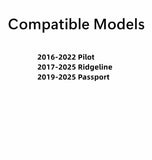 Tempered Passenger Right Side Front Door Window Door Glass Compatible with Honda Pilot 2016-2022/ Ridgeline 2017-2025 / Passport 2019-2025 Models