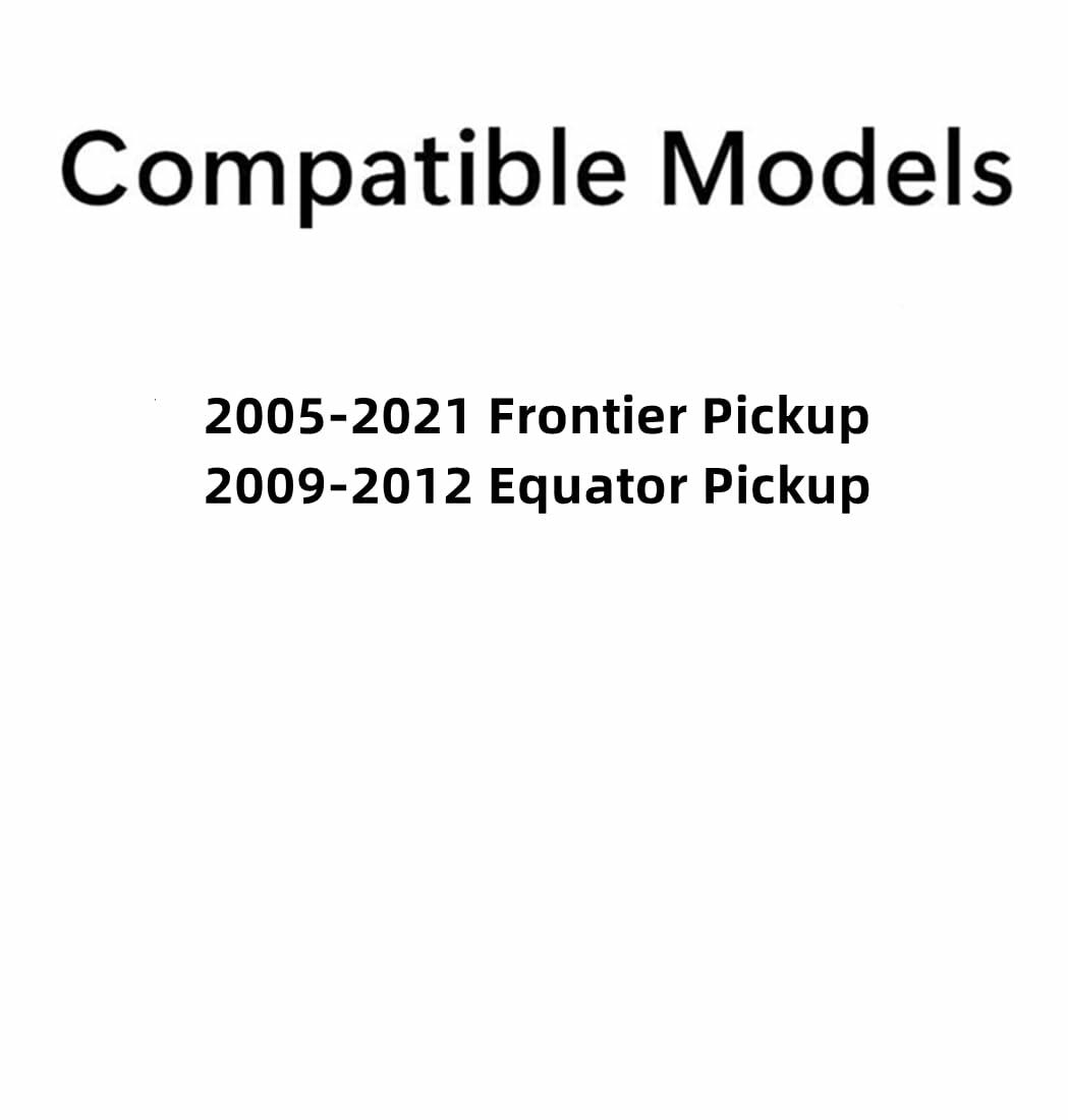 Clear Tempered Driver Left Side Rear Door Window Door Glass Compatible with Nissan Frontier / Suzuki Equator 4 Door Crew Cab Pickup 2005-2021 Models