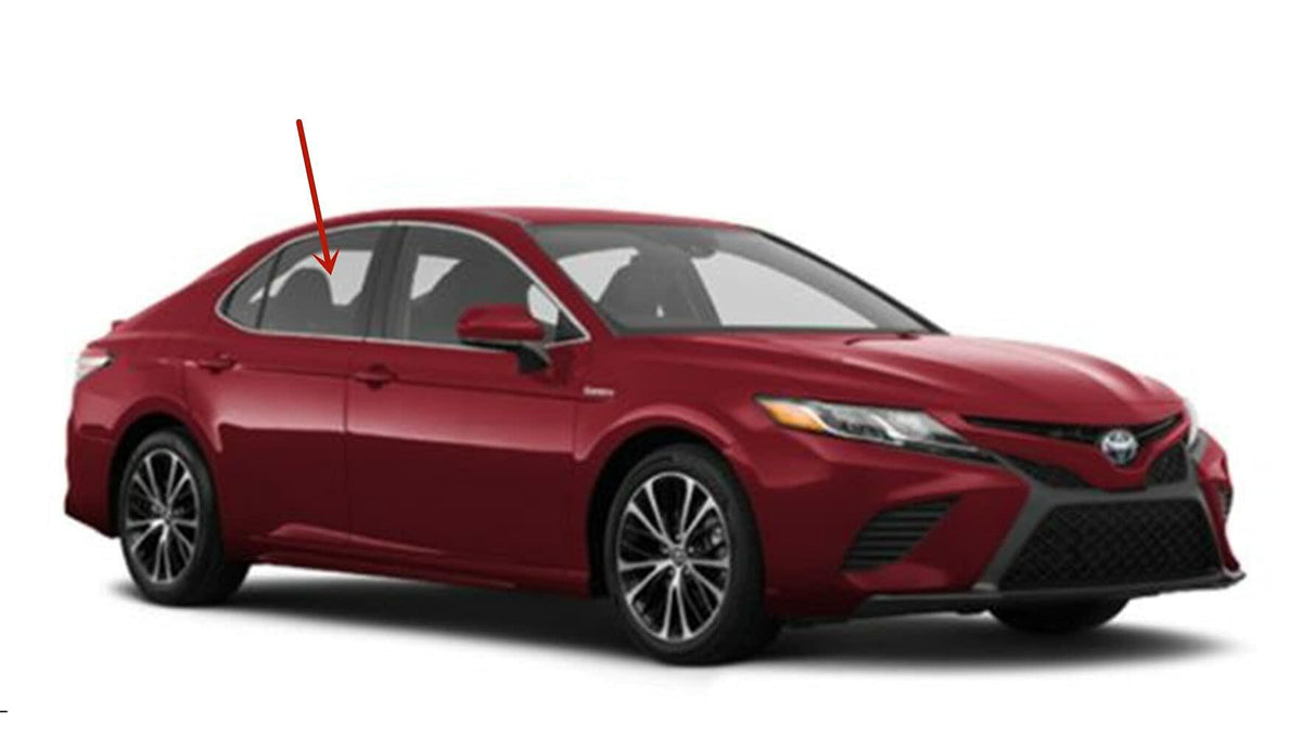 Passenger Right Side Rear Door Window Door Glass Compatible with Toyota Camry 2018-2024 US Built Models