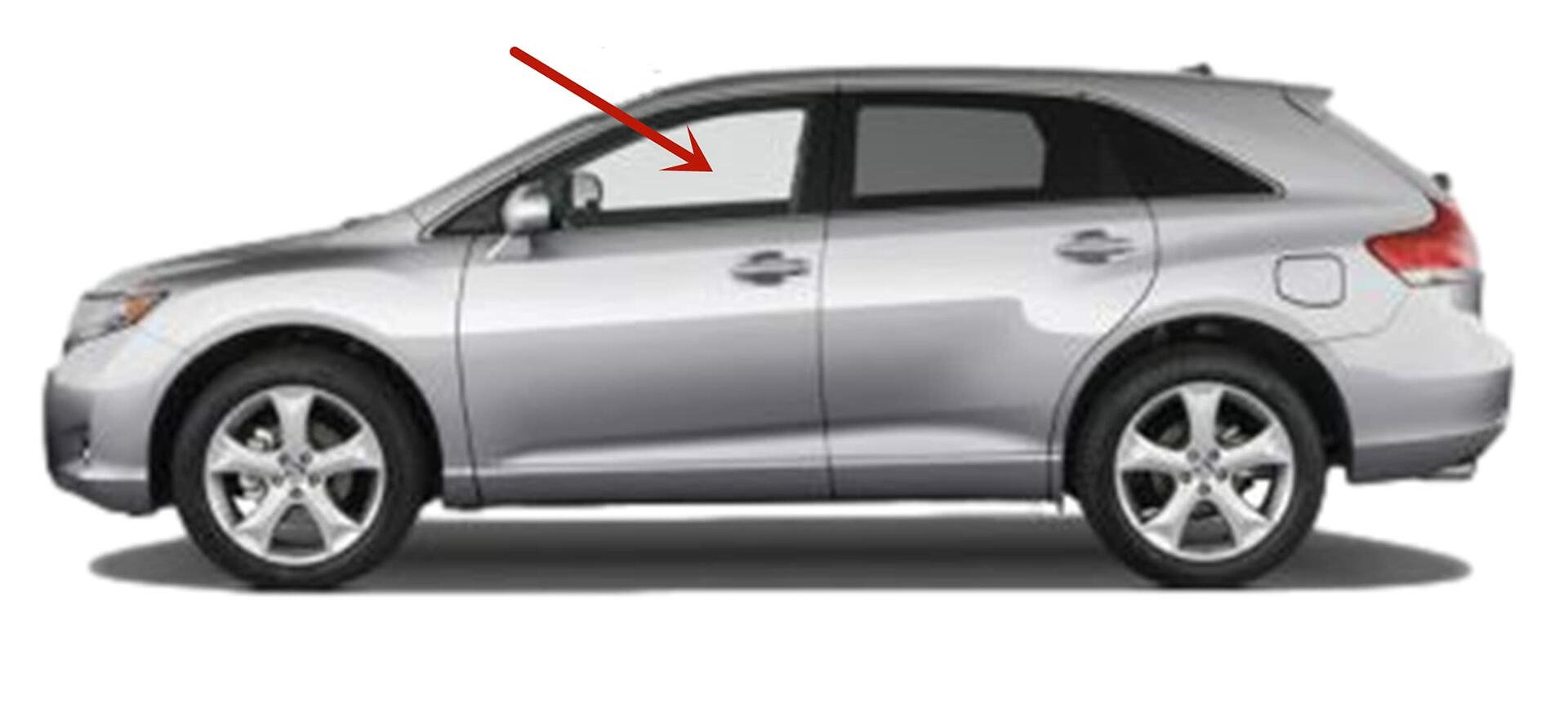 Driver Left Side Front Door Window Door Glass Compatible with Toyota Venza 2009-2016 Models