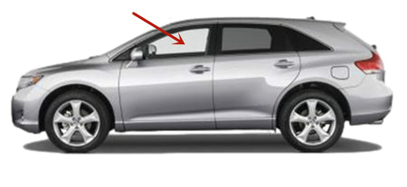 Driver Left Side Front Door Window Door Glass Compatible with Toyota Venza 2009-2016 Models