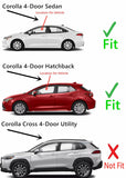 Driver Left Side Front Door Window Door Glass Compatible with Toyota Corolla 4 Door Hatchback 2019-2026 / Corolla 4 Door Sedan 2020-2026 Models