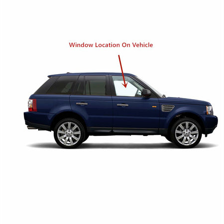 Passenger Right Side Front Door Window Door Glass Compatible with Range Rover Sport 2006-2013 Models