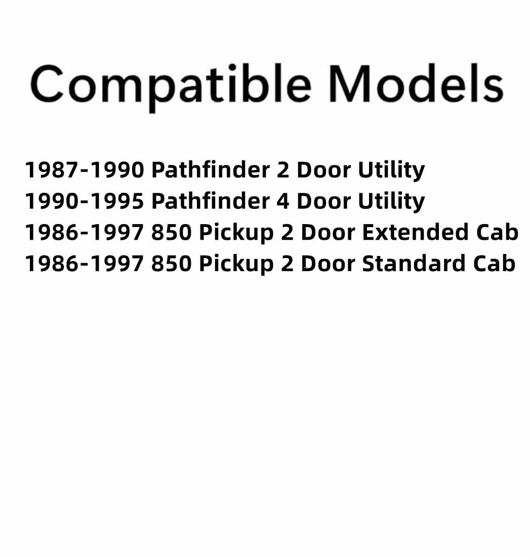 Driver Left Side Front Door Window Door Glass Compatible with Nissan Pathfinder 1987-1995 Models/Nissan 850 Pickup 1986-1997 Models