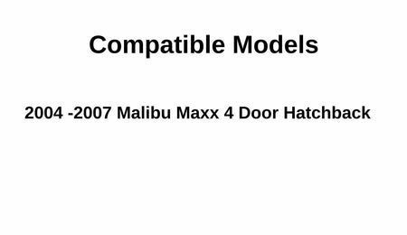 Passenger Right Side Rear Door Window Door Glass Compatible with Chevrolet Malibu Maxx 4 Door Hatchback 2004-2007 Models