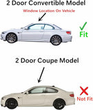 Tempered Driver Left Side Door Window Door Glass Compatible with BMW 328i 335i 335is M3 2 Door Convertible 2007-2013 Models