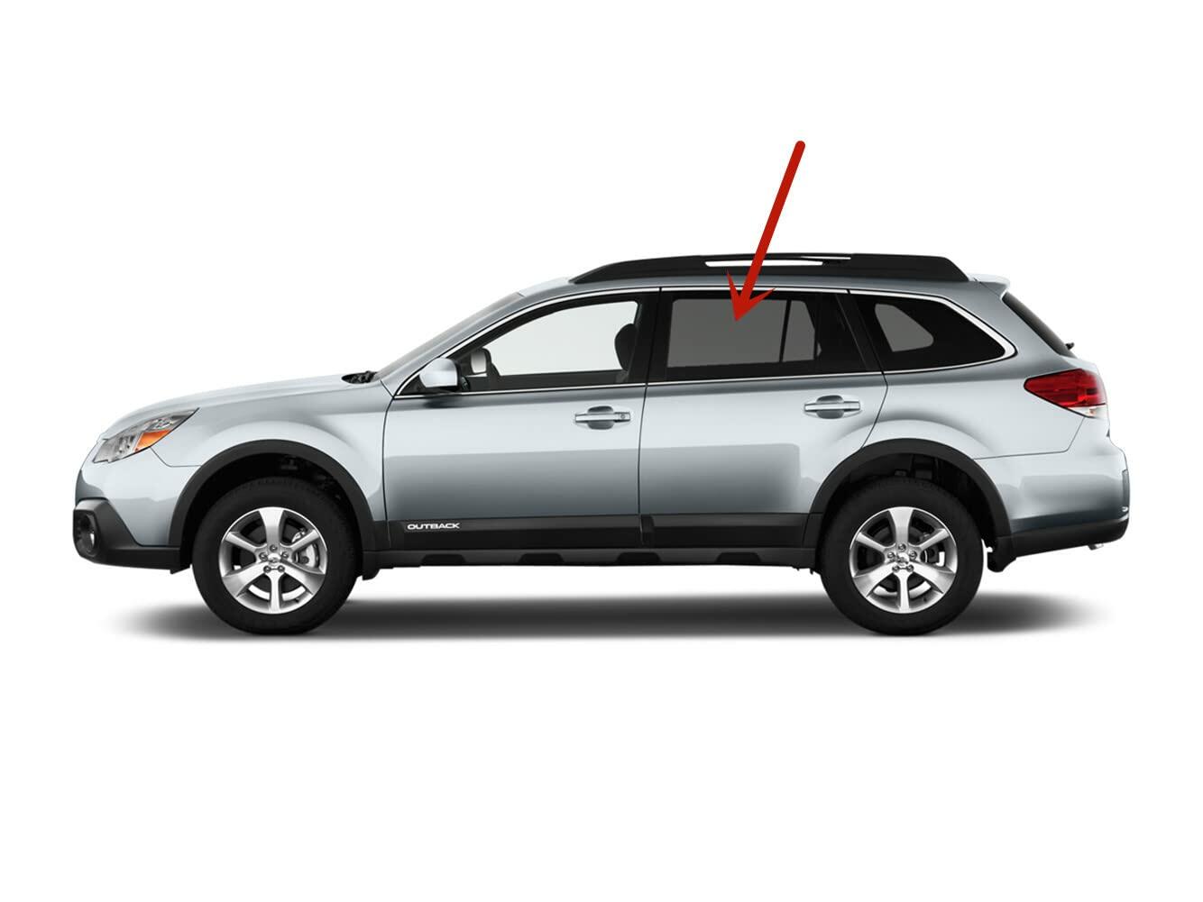 Factory Privacy Tinted Tempered Driver Left Side Rear Door Window Door Glass Compatible with Subaru Outback 4 Door Wagon 2010-2014 Models
