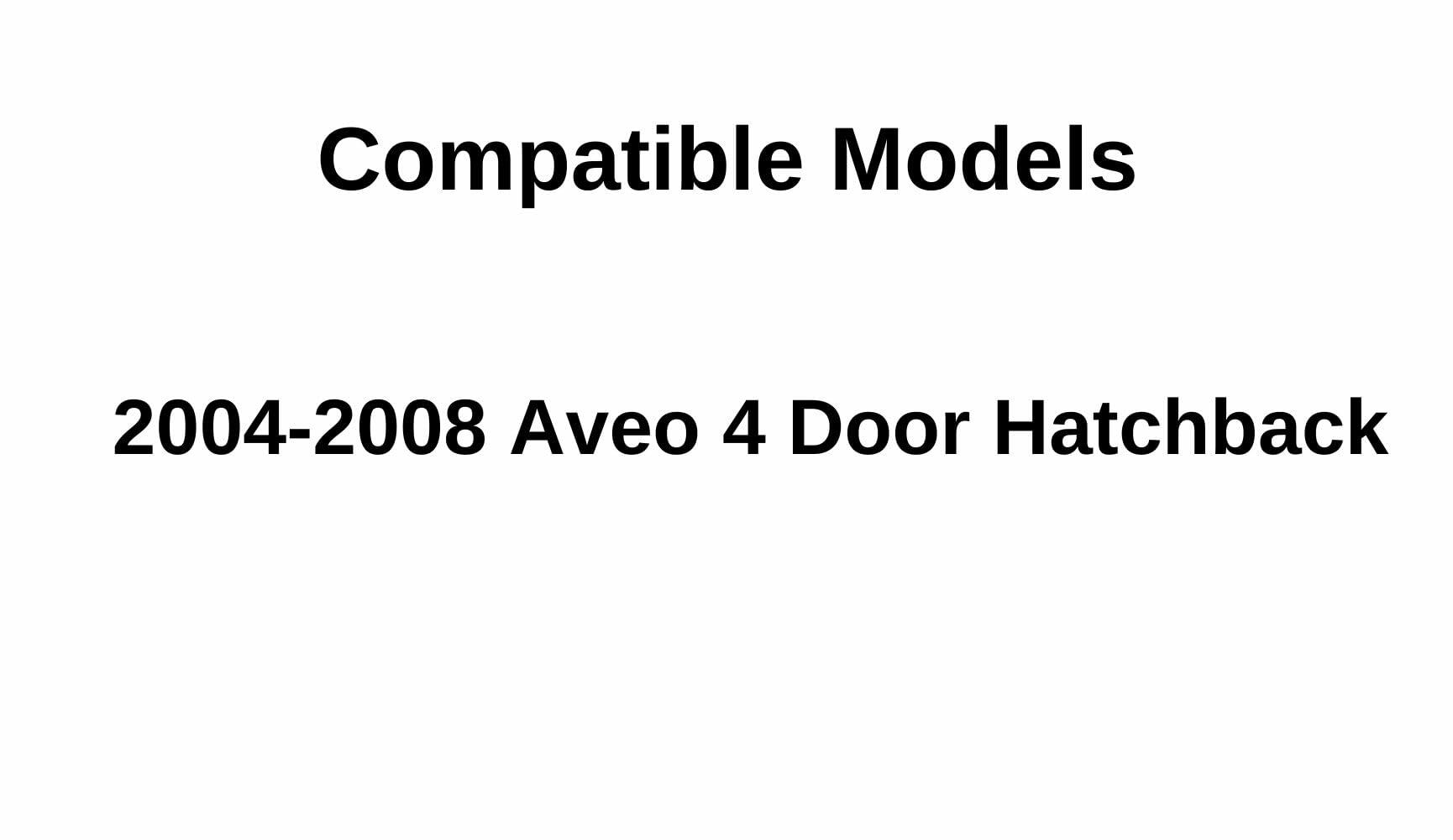 Driver Left Side Rear Door Window Door Glass Compatible with Chevrolet Aveo 2004-2008 4 Door Hatchback